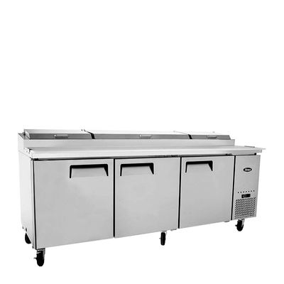FRIDGE 3 DOOR PIZZA PREP TABLE 2362MM, ATOSA