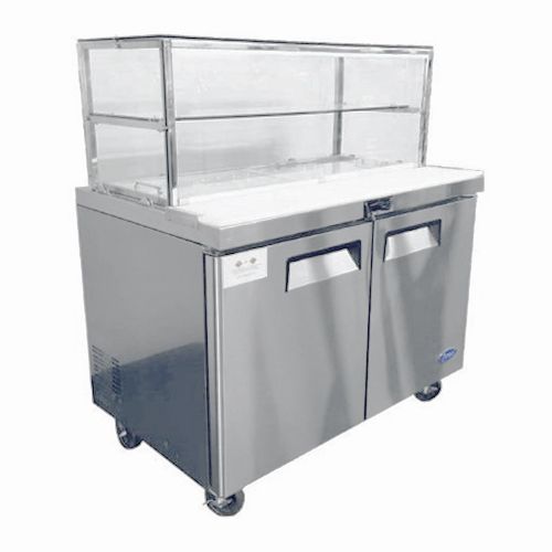 SANDWICH BAR 2 DOOR WITH GLASS CANOPY 1530MM, ATOSA