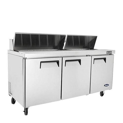 FRIDGE 3 DOORS PIZZATABLE SALADETTE 1365MM, ATOSA