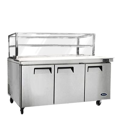 SANDWICH BAR 3 DOOR WITH GLASS CANOPY 1846MM, ATOSA