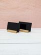 CABINET SIGNAGE 5PK 70X40MM BLK ACRYLIC