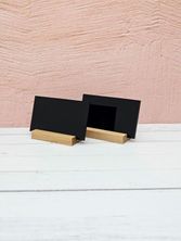 CABINET SIGNAGE 5PK 70X40MM BLK ACRYLIC