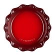 PIE DISH FLUTED S/WARE CERISE 23CM, LE CREUSET