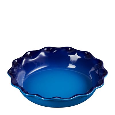 PIE DISH FLUTED S/WARE AZURE 23CM, LE CREUSET