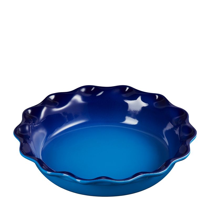 PIE DISH FLUTED S/WARE AZURE 23CM, LE CREUSET