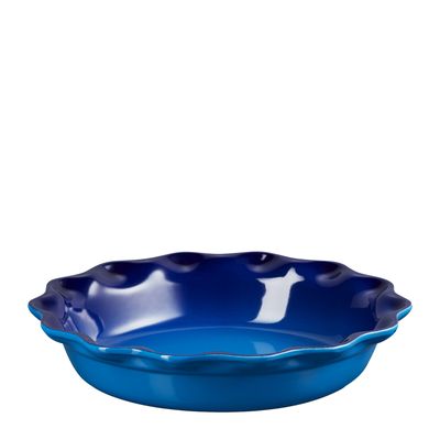 PIE DISH FLUTED S/WARE AZURE 23CM, LE CREUSET