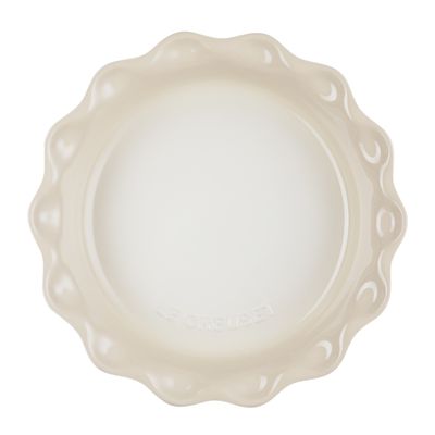 PIE DISH FLUTED S/WARE MERINGUE 23CM, LE CREUSET