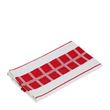 CHEF TEATOWEL BL/GRN/RED/BLK 50X70CM 4PK