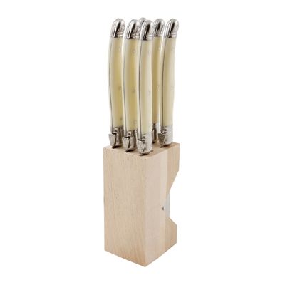 KNIFE TABLE IVORY SET 6, ANDRE VERDIER