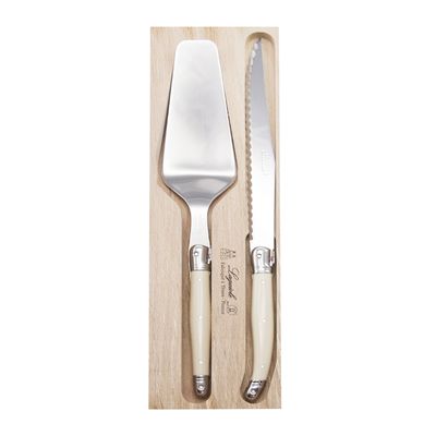 CAKE SERVER & KNIFE SET IVORY, ANDRE VERDIER