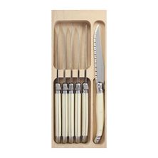 KNIFE SERRATED IVORY SET-6, ANDRE VERDIER