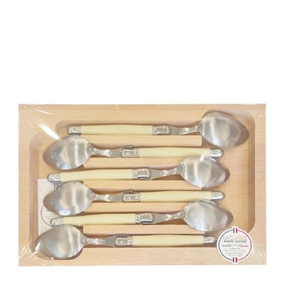 SPOON DESSERT IVORY 6PCE, ANDRE VERDIER