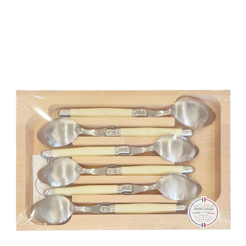 SPOON DESSERT IVORY 6PCE, ANDRE VERDIER