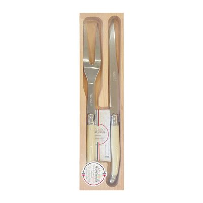 CARVING SET IVORY 2 PCE, ANDRE VERDIER
