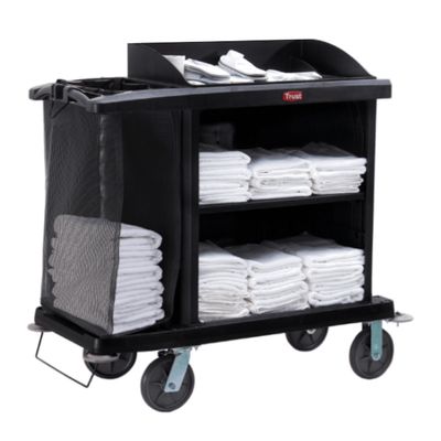 CART HOUSEKEEPING W/MESH LINEN BAG