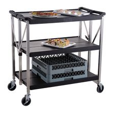 TROLLEY FOLDABLE SML BLK 680X410X915MM