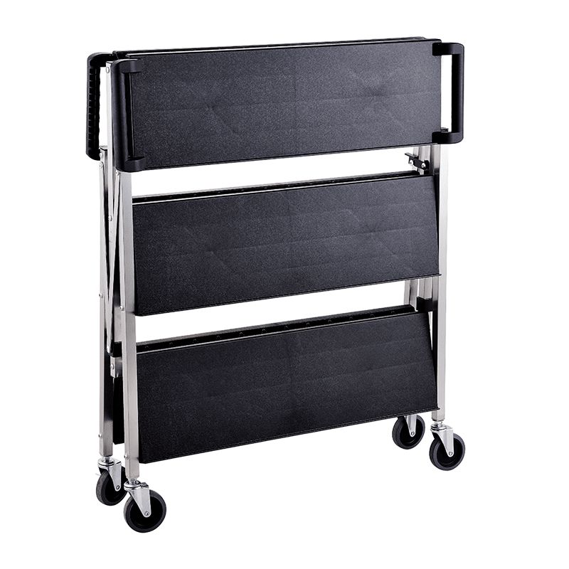 TROLLEY FOLDABLE LRG BLK 930X510X930MM