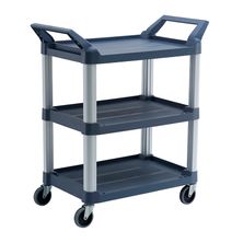 TROLLEY 3 TIER SML GREY 850X470X960MM, TRUST
