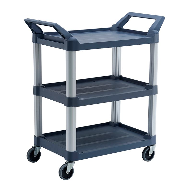 TROLLEY 3 TIER SML GREY 850X470X960MM, TRUST