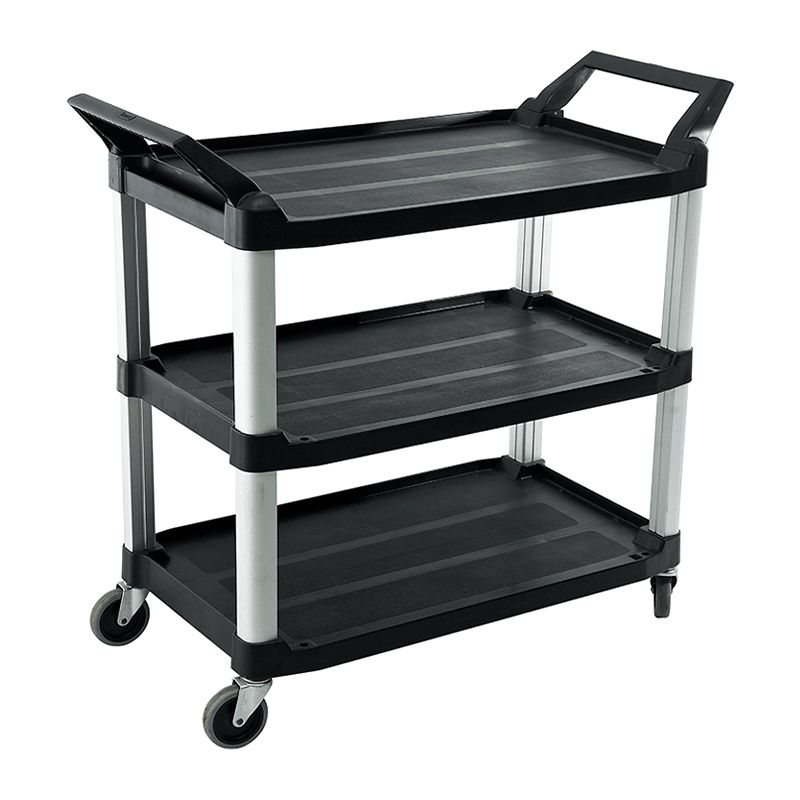 TROLLEY 3 TIER LRG BLK 1030X510X960MM, TRUST