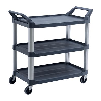 TROLLEY 3 TIER LRG GREY 1030X510X960MM, TRUST