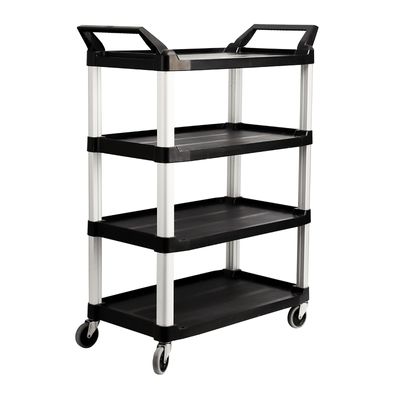 TROLLEY 4 TIER BLACK 103X51X129CM, TRUST