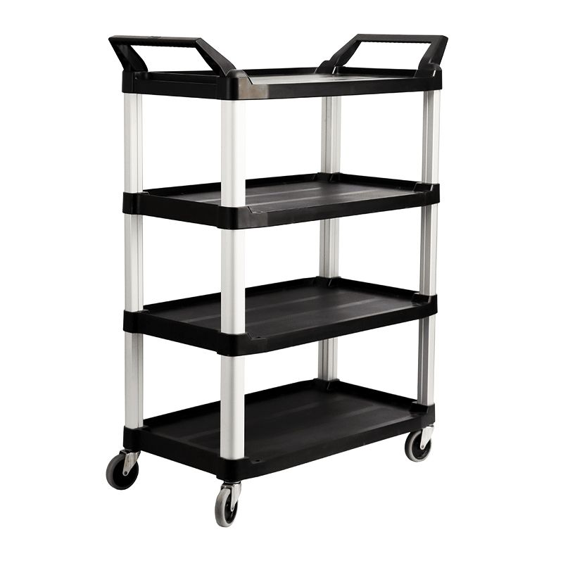 TROLLEY 4 TIER BLACK 103X51X129CM, TRUST