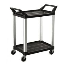 TROLLEY 2 TIER BLK LRG 103X51X98CM, TRUST