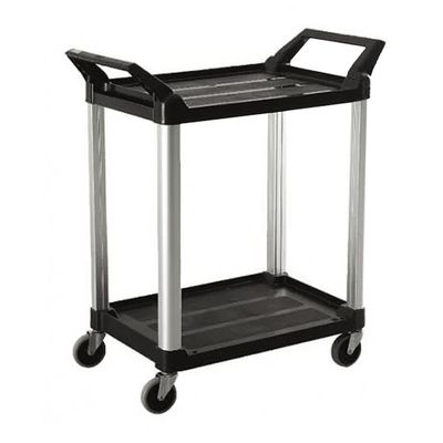 TROLLEY 2 TIER BLK LRG 103X51X98CM, TRUST