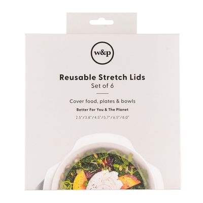 REUSABLE STRETCH LID SET-6, W&P