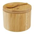 SALT BOX RND BAMBOO W SPOON