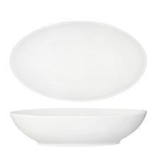 SERVING BOWL OVAL WHITE 305X185MM, TK CORE