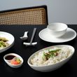 SERVING BOWL OVAL WHITE 305X185MM, TK CORE