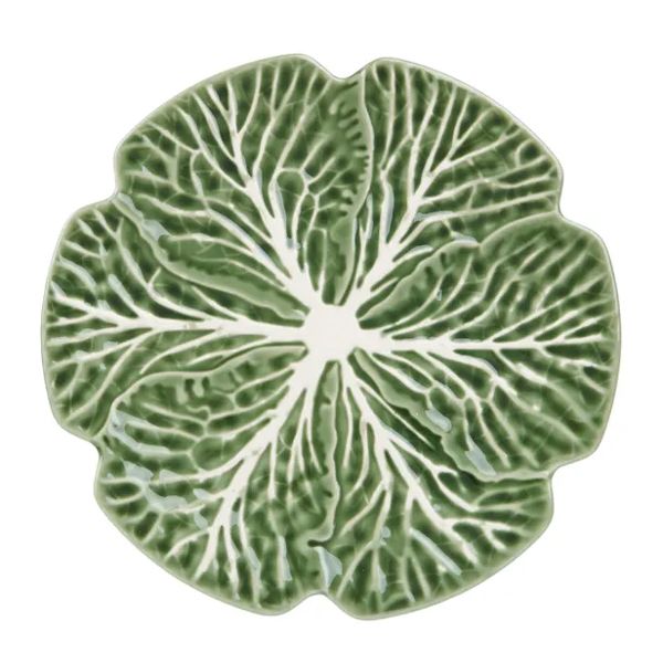 PLATTER ROUND CABBAGE GREEN 30CM