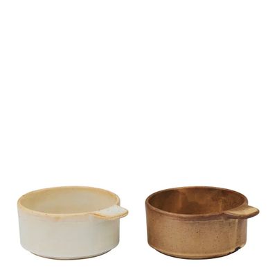 RAMEKIN BRW/NAT SET-2 12X10X5CM, FRANCIS