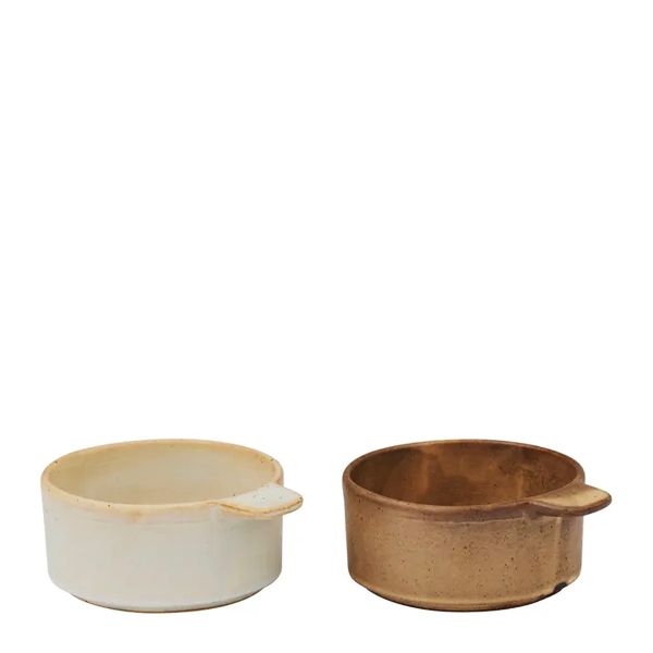 RAMEKIN BRW/NAT SET-2 12X10X5CM, FRANCIS