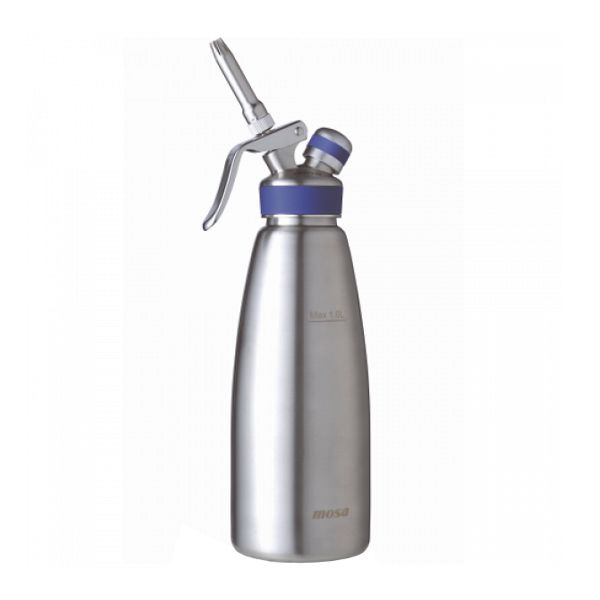 S/STEEL WHIPPER CREAM 1L BLUE, MOSA PROF