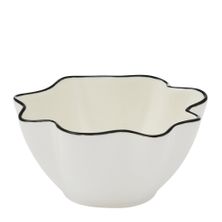 BOWL IVORY/BLACK 10X5CM, WINSLOW