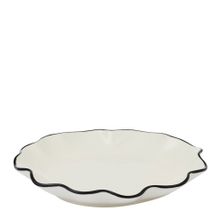 PLATE IVORY/BLACK 14X2CM, WINSLOW