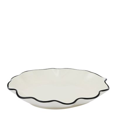 PLATE IVORY/BLACK 14X2CM, WINSLOW