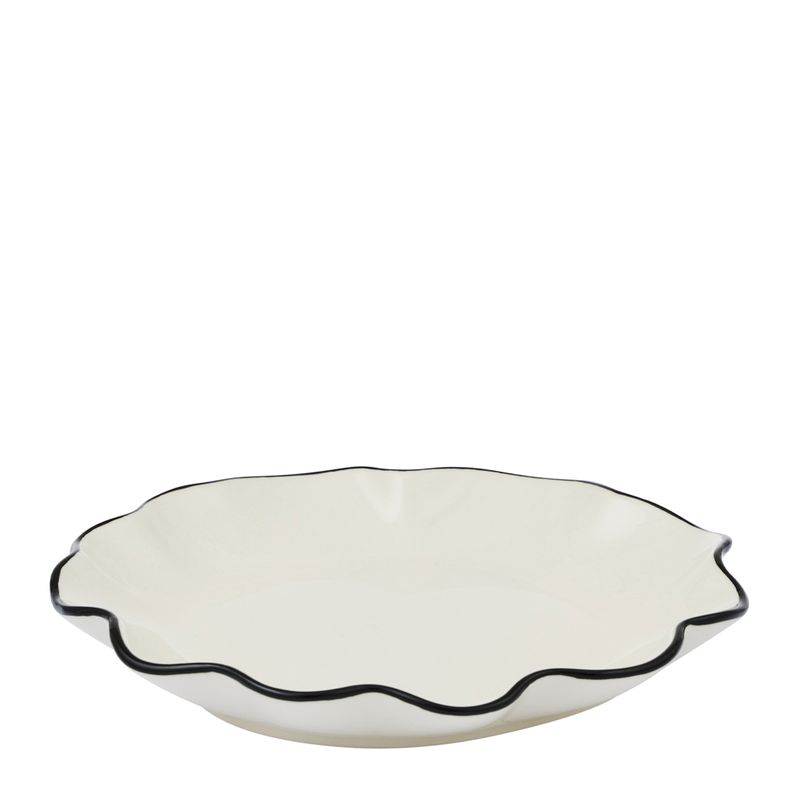 PLATE IVORY/BLACK 14X2CM, WINSLOW