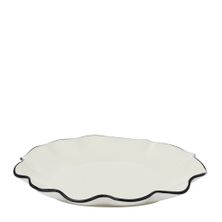 PLATE IVORY/BLACK 19X2CM, WINSLOW