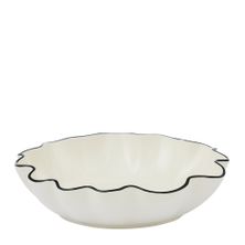 BOWL SERVING IVORY/BLACK 30CM, WINSLOW