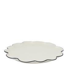 PLATTER IVORY/BLACK 35CM, WINSLOW