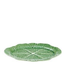PLATTER OVAL CABBAGE GREEN 38X26CM