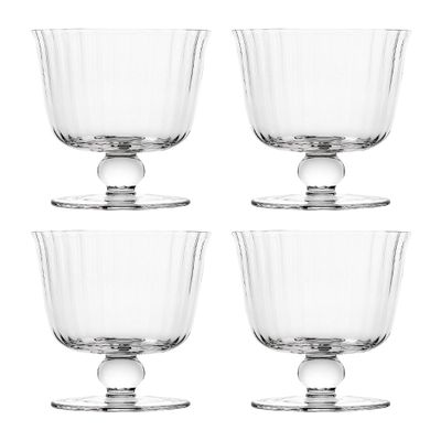 MINI FLUTED TRIFLE BOWLS SET-4, ECOLOGY CLASSIC
