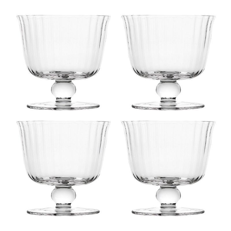 MINI FLUTED TRIFLE BOWLS SET-4, ECOLOGY CLASSIC