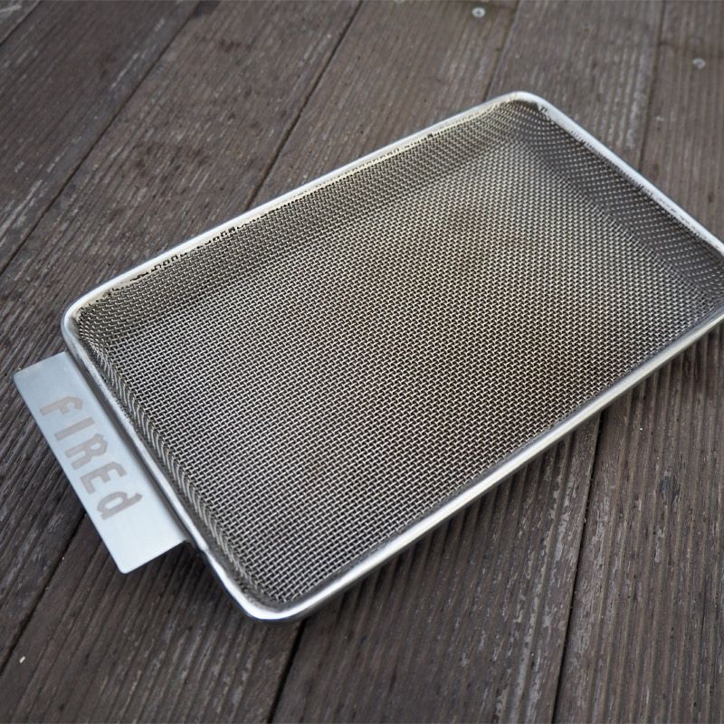 MESH PAN RECT 27X18CM, FIRED