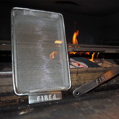 MESH PAN RECT 27X18CM, FIRED