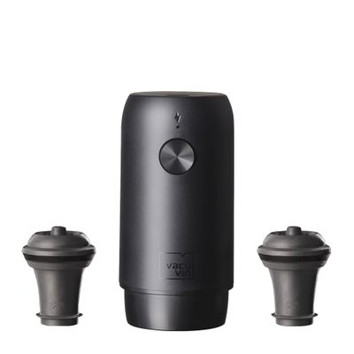 WINE SAVE PUMP ELECTRIC W/2 STOPPERS, VACUVIN